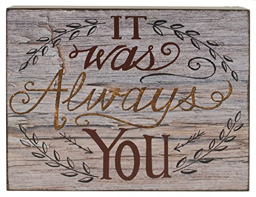 It Was Always You Wall Box Sign, 10in L x 8in H
