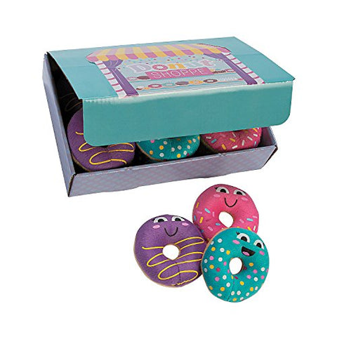 Plush Donut Party Donuts with Box 12 pcs