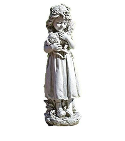 Joseph Studio 16" H Garden Angel With Lamb Statue