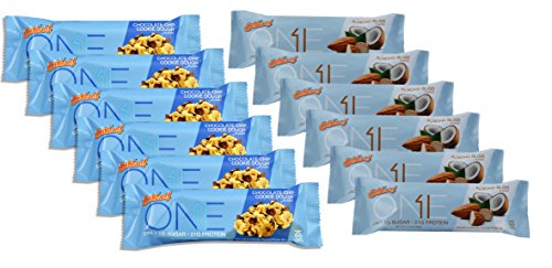 ISS Research Oh Yeah One Bar Chocolate Chip Cookie Dough 2.12oz and Almond Bliss 2.12oz