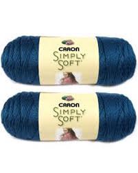 Caron Simply Soft Yarn - Solid Dark Country Blue 315 Yards 6 OZ