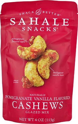 Sahale Nut Blends Standard Pouches, Cashew Pomegranate, 4 oz