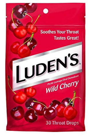 Luden's Wild Cherry Throat Drops 30ct