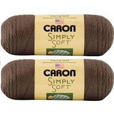 Caron Simply Soft Yarn - Solid Taupe 315 Yards 6 OZ
