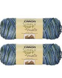 Caron Simply Soft Yarn - Paints Spring Brook 204 Yards 4 OZ