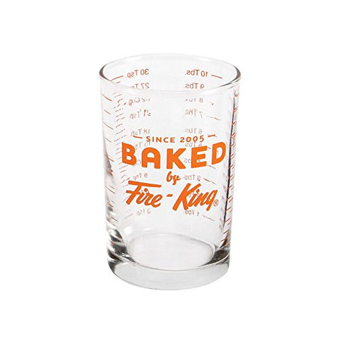 baked by fire-king measuring glass 5 oz. capacity