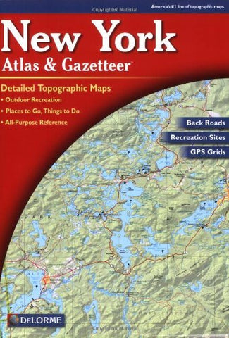 Delorme Atlas & Gazetteer Paper Maps, New York (Paperback)