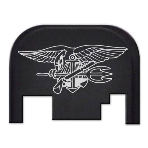 REAR SLIDE PLATE FOR GLOCK MODELS 17-41 GEN 1-4 - NAVY SEALS