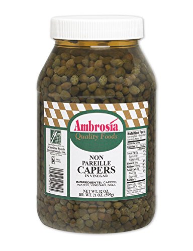 Ambrosia Non-Pareil Capers, 32.oz