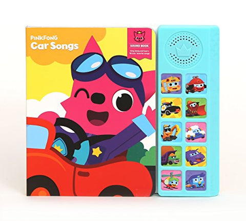Pinkfong Children's Car Songs Sound Book, 8.7" x 7.8", Yellow/SkyBlue
