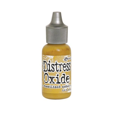 1/2 oz. Tim Holtz Distress Oxides Reinkers, Fossilized Amber