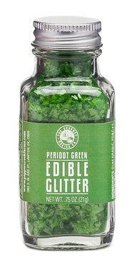 Peridot Green Edible Glitter .75 oz. jar