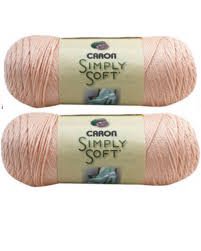 Caron Simply Soft Yarn 6 oz, Light Country Peach