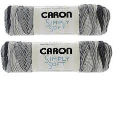 Caron Simply Soft Yarn - Ombre Stormy Weather 204 Yards 4 OZ