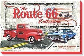 The Route 66 Collection Boxed Greeted Cards, 20 cards (20 designs) with 22 envelopes
