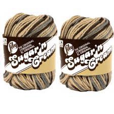 Lily Sugar'n Cream Yarn - Ombre Earth 95 Yards 2 OZ