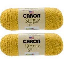 Caron Simply Soft Yarn - Solid Gold 315 Yards 6 OZ