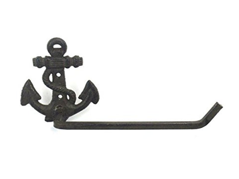 Cast Iron Anchor Toilet Paper Holder 10"