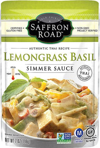 Saffron Road Lemongrass Basil Simmer Sauce - 7 oz