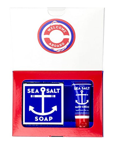 Swedish Dream Sea Salt Hand Crème and Soap Gift Box, 51g bar + .75 fl oz crème