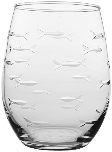 School of Fish Stemless Wine, 17oz