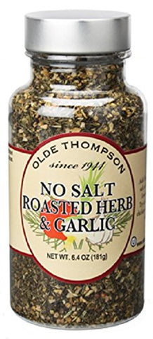 6.4 oz No Salt Roasted Garlic & Herb (1400 Series Spice Jar)
