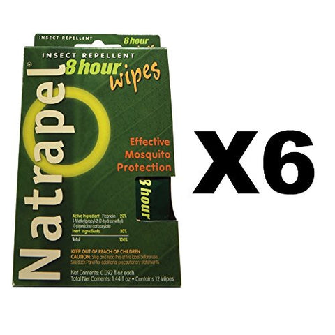 Natrapel Tic & Insect Repellent 8 Hour Wipes (12 per Pack)