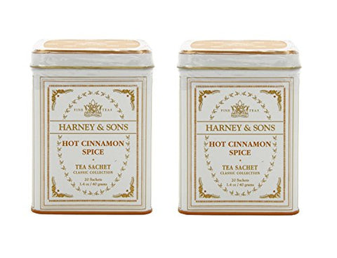 Classic Tins - Flavored Black Tea, Hot Cinnamon Spice (20 ct)
