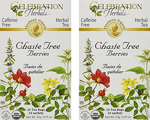Celebration Herbals - 24 bag Chaste Tree Berries Tea Organic