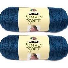 Caron Simply Soft Yarn - Solid Ocean 315 Yards 6 OZ