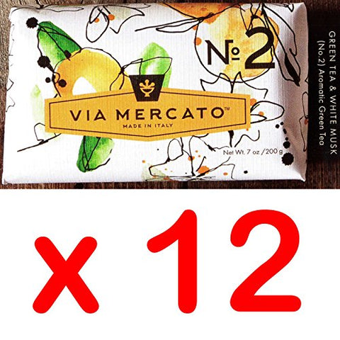 Via Mercato - Soap No.2 - Green Tea and White Musk, 200g
