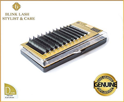 Blink Lash Stylist FLAT MIX eyelashes for eyelash extension D curl- thickness- 0,2 mm , length- 7-14 mm.