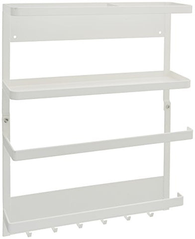 Plate Magnetic Kitchen Organization Rack - White