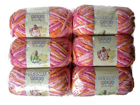 Bernat Baby Blanket Yarn Peachy 72 Yards 3.5 OZ