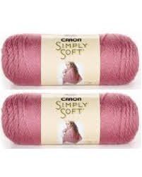 Caron Simply Soft Yarn - Solid Plum Wine 315 Yards 6 OZ