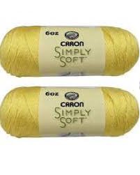 Caron Simply Soft Yarn - Solid Sunshine 315 Yards 6 OZ