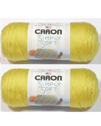 Caron Simply Soft Yarn - Solid Lemonade 315 Yards 6 OZ