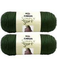 Caron Simply Soft Yarn - Solid Dark Sage 315 Yards 6 OZ