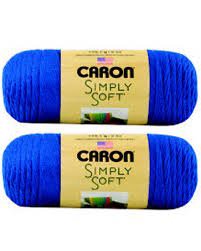 Caron Simply Soft Yarn - Solid Royal Blue 315 Yards 6 OZ