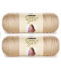 Caron Simply Soft Yarn - Solid Bone 315 Yards 6 OZ