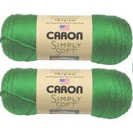 Caron Simply Soft Yarn - Solid Green 315 Yards 6 OZ