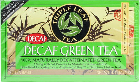 Triple Leaf Tea - 20 bag Decaf Green Tea