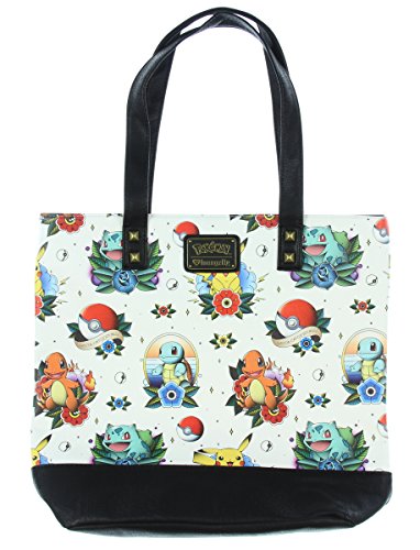 Pokemon Tattoo Flash Print Tote Bag