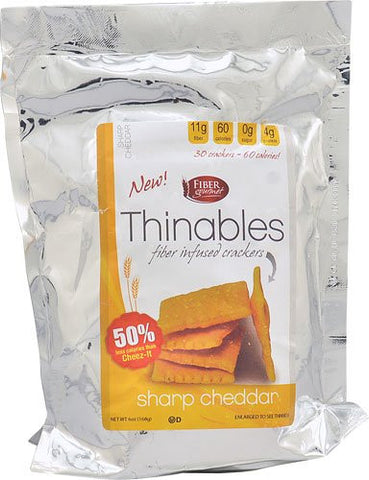 Thinables Crackers, Cheese Flavor, 6 oz