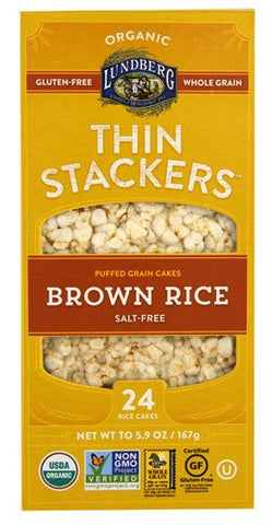 Thin Stacker, Brown Rice Salt Free 5.9 oz