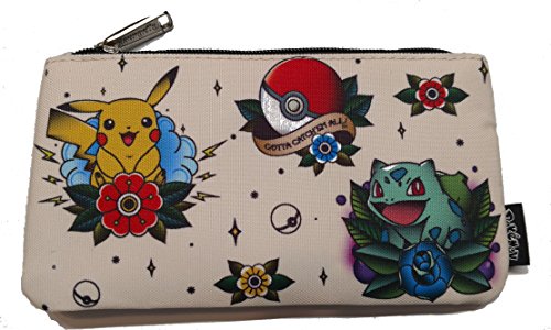 Pokemon Tattoo Flash Print Coin/Cosmetic Bag