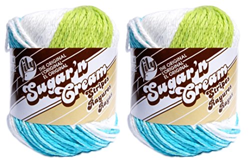 Lily Sugar'n Cream Super Size Yarn - Stripes Mod Stripes 120 Yards 2.5 OZ