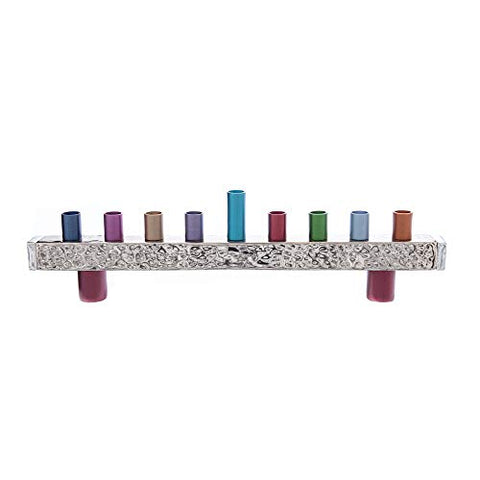 Hanukkah Menorah - Strip - Hammer Work - Multicolor