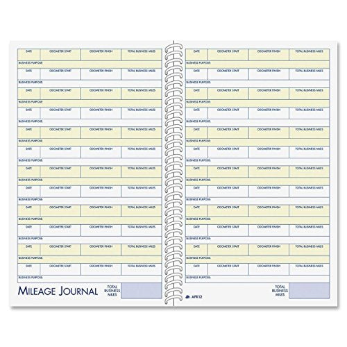 Adams Vehicle Mileage & Expense, 5-1/4" x 8-1/2" (Spiral)