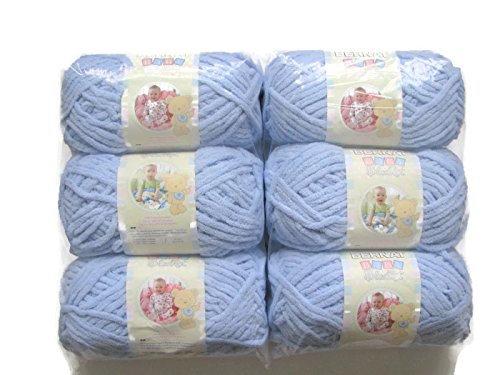 Bernat Baby Blanket Yarn Baby Blue 72 Yards 3.5 OZ